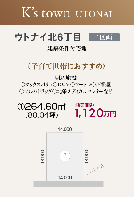 ウトナイ北6丁目分譲地